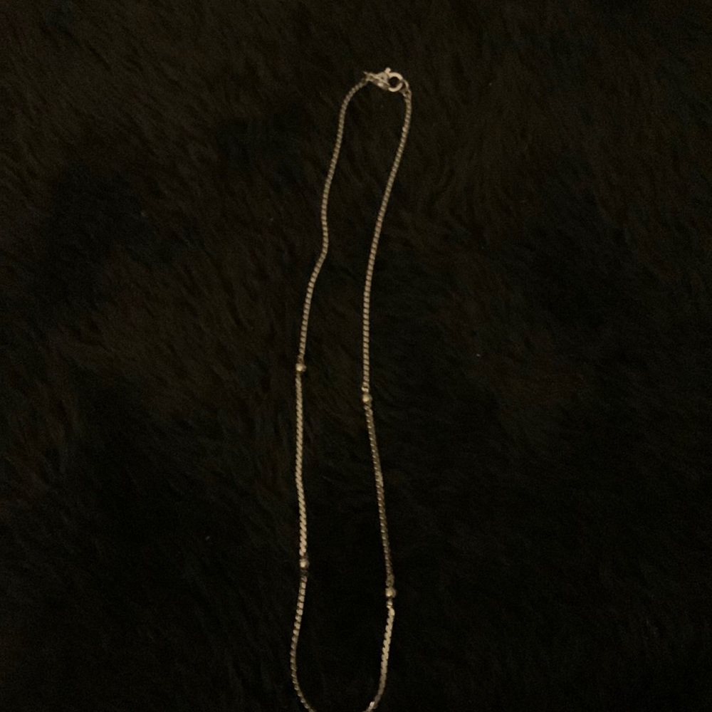 Costume chain gold tone 14” four small round balls